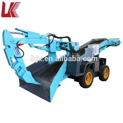 Large capacity and wide application electric skid steer loader/mucking excavation machine for mining engineering