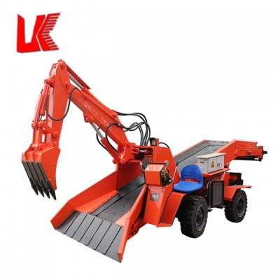 Container delivery Mucking machine loader for underground coal gold mining rock loader